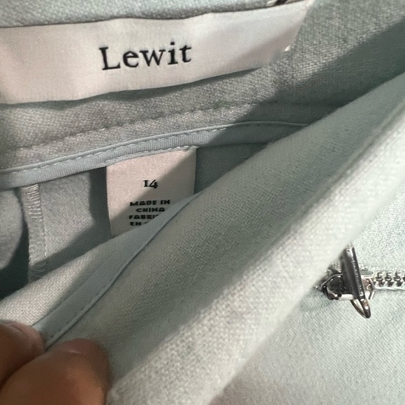 Lewit Blue Winter Wool Pants-14 - Picture 6 of 7